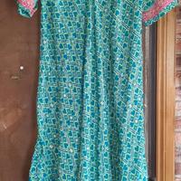 Abito lungo misto seta