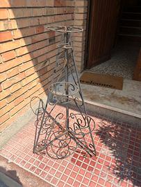 Portapiante verticale in ferro stile vintage