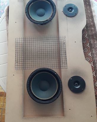 Pannello Acustico per auto con casse cm.105x51