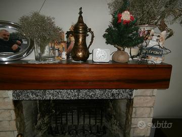 Mensola in rovere per camino