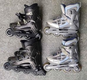 Pattini rollerblade e rotelle