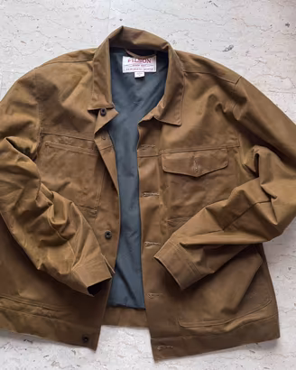 FILSON tin cloth short lined cruiser jacket XL