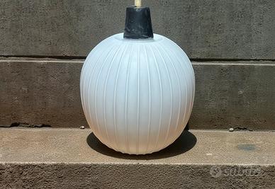 Lampada in vetro opalino vintage