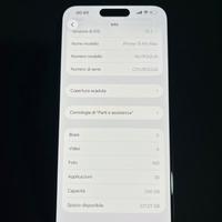 iPhone 15 PRO MAX 256 GB come nuovo