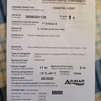 Zattera salvataggio 4 persone ARIMAR