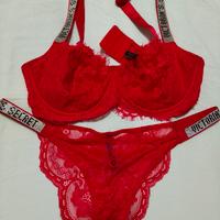 completo victoria secret lingerie reggiseno e muta