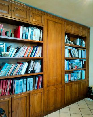 Libreria massello noce nazionale