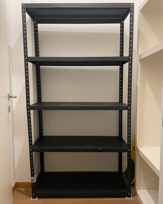 Scaffale metallo 5 ripiani 185x100x40 cm smontato