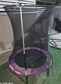 tappeto elastico con protezione