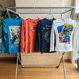 set 4 maglie bimbo. 6/7 anni. Benetton e Ovs