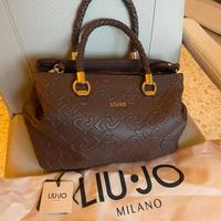 Borsa Maxi in ecopelle marrone Liu Jo