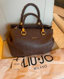 Borsa Maxi in ecopelle marrone Liu Jo