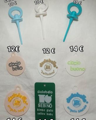 Cicciobello Sebino accessori ciucci e medagliette 