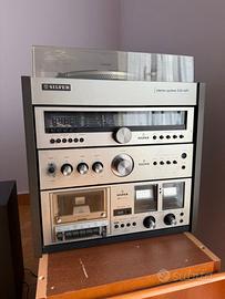 Stereo vintage SILVER 250 HiFi con giradischi