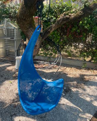 Poltrona sospesa da giardino