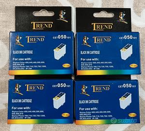 4 Cartucce compatibili Epson CET050 black