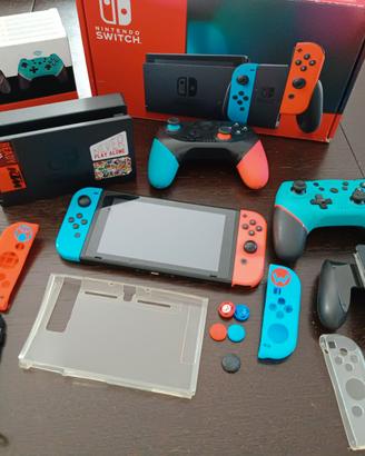 Nintendo switch + giochi + custodia