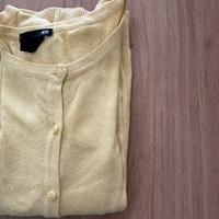 Giacchetto Cardigan H&M di colore giallo Small