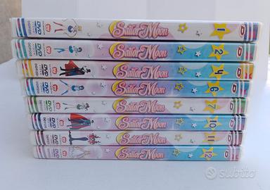 Lotto 8 DVD Sailor Moon  Dynit Sticker 3D NUOVI