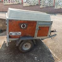 carrello appendice per trasporto cani