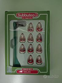 due squadre subbuteo milan 1962/63 e inter 1964/65