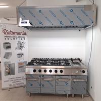 Cucina 6 fuochi a gas completa linea 90