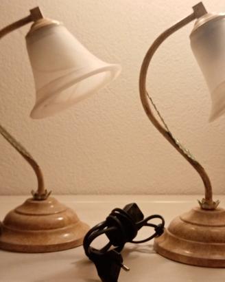 Lampade da tavolo, comodino in vetro stile murano