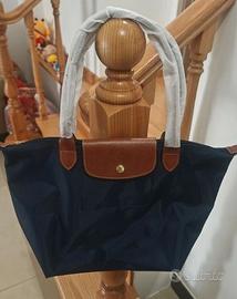 Borsa grande blu taglia L Longchamp