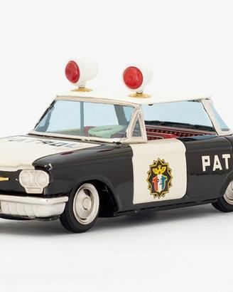 Tin Toy Car Patrol Ichiko Japan 1960 (RARISSIMA)