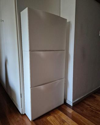TRONES Scarpiera / contenitore bianco IKEA 3 pezzi