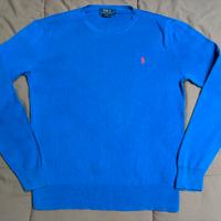 Maglione Polo Ralph Lauren cotone taglia M blu