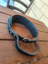 Collare in pelle con maniglia