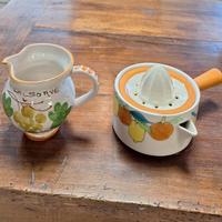 Spremiagrumi e vasetto vintage