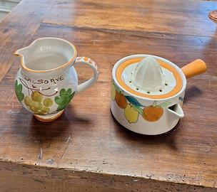 Spremiagrumi e vasetto vintage