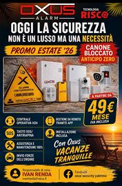 impianto di allarme Risco collegato Centrale opera