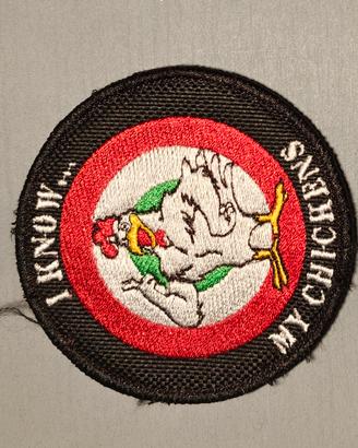 PATCH AERONAUTICA MILITARE "I KNOW MY CHIKENS"