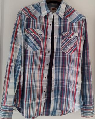 Camicia cotone a quadri uomo Levi's XL Nuova 