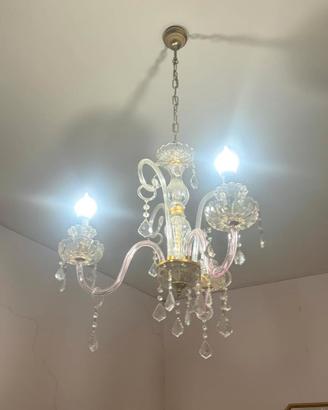 Lampadario classico in vetro di Murano