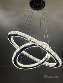 Lampadario moderno da soffitto cristalli