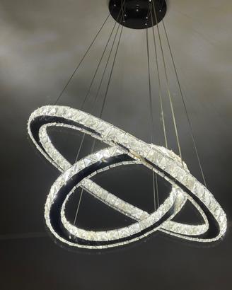 Lampadario moderno da soffitto cristalli