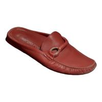 Mocassini sabot Sergio Rossi in morbida pelle ross