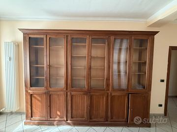 grande libreria/credenza in legno - aosta (festaz)