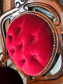 Coppia sedie antiche Luigi Filippo fine 800