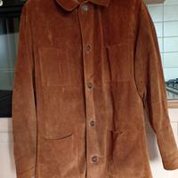 Giacca in Vera Pelle di Renna Scamosciata Uomo