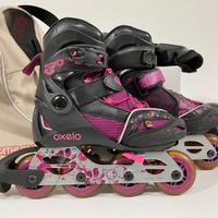 Roller Oxelo 34-37 + protezioni + borsa