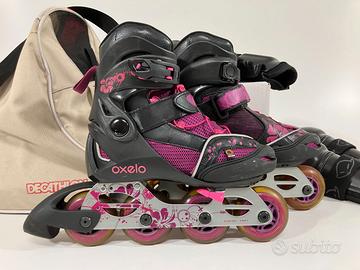 Roller Oxelo 34-37 + protezioni + borsa