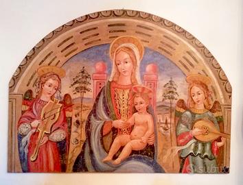 Affresco, opera di su telaio