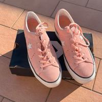 scarpe converse one star platform ox rosa