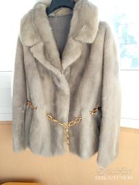 pelliccia di visone grigio zaffiro 