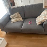 divano 2 posti ampi felis grigio chiaro